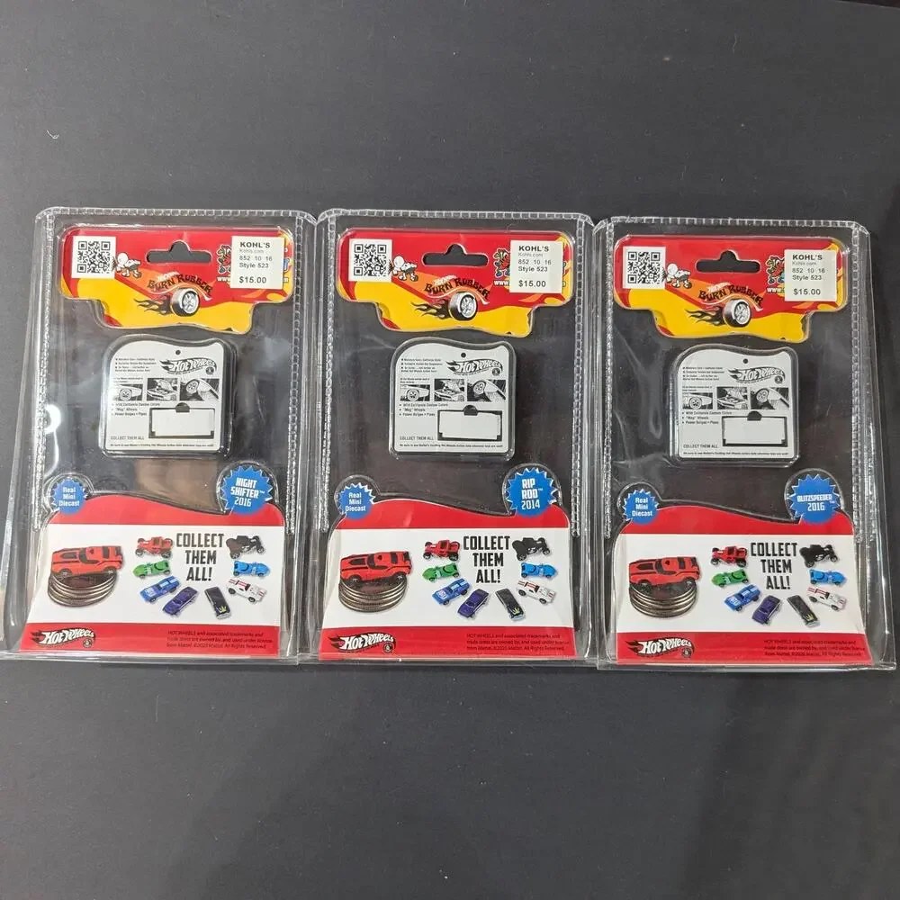 Lot of 3 World's Smallest Hot Wheels 50th Anniversary Sealed Mini Cars